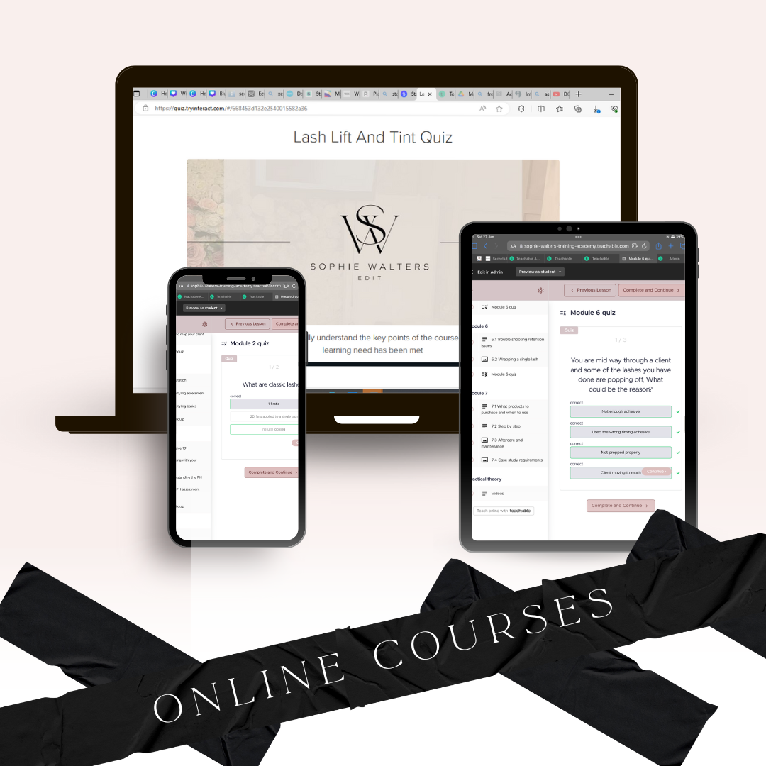 Accredited Online Lash & Brow Courses